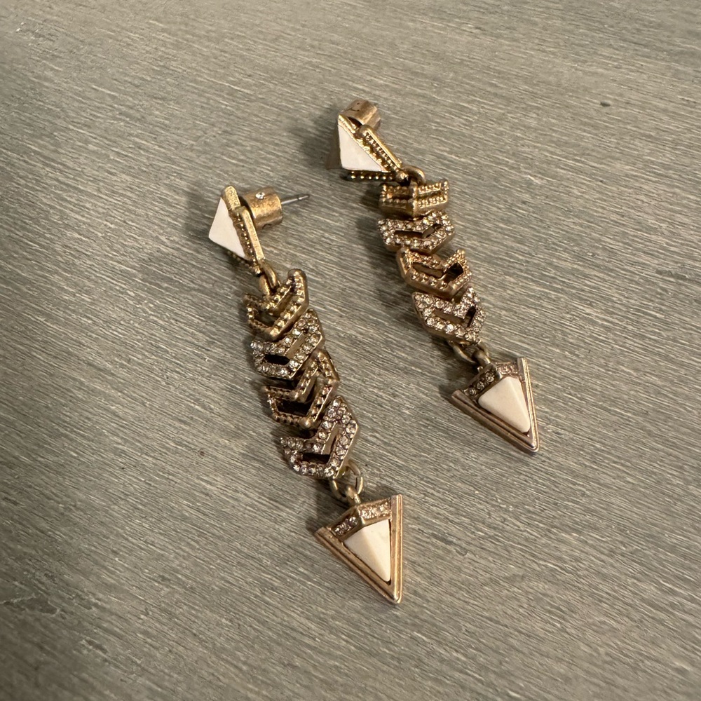 Chloe and Isabel Chevron arrow earrings